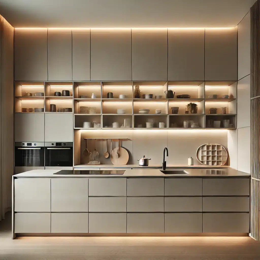 iluminación cocina moderna