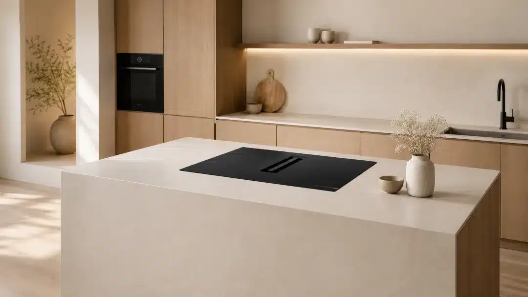 Dónde colocar la placa en la cocina